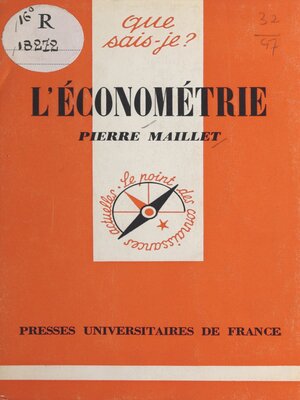 cover image of L'économétrie